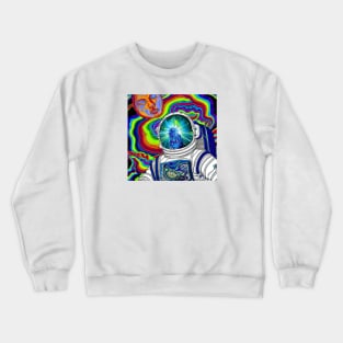 Trippy Spaceman Crewneck Sweatshirt